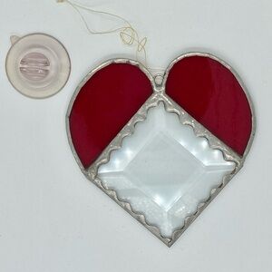 Heart Shaped Stained Glass Sun Catcher